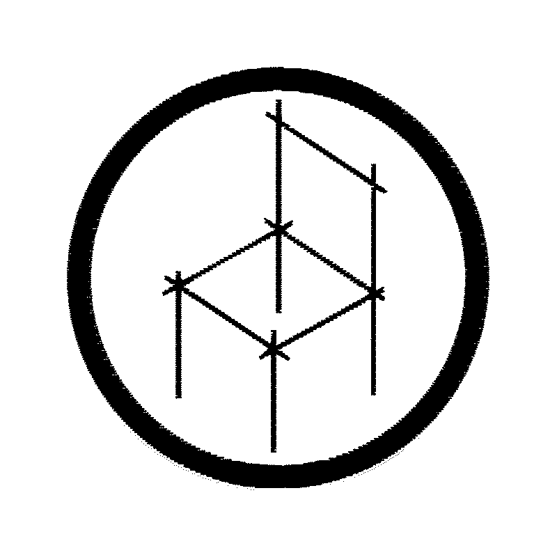 Chair-ness patch icon: an abstract wireframe diamond suggesting the idealized structure of a chair